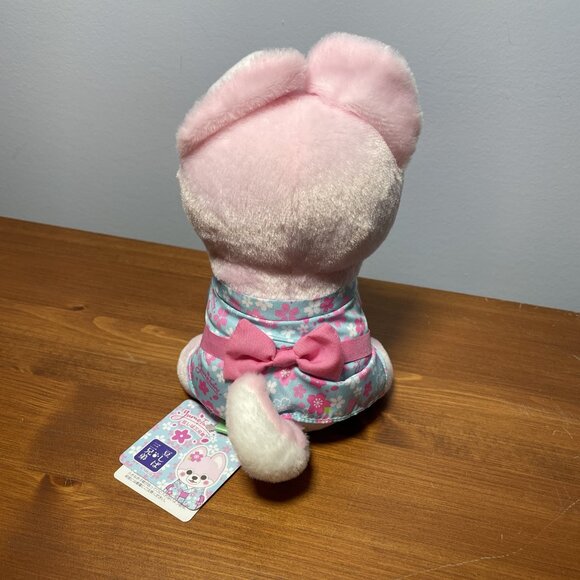 YumeTwins Amuse Mameshiba Pink Shiba Inu Puppy Dog Kimono Plush - Picture 3 of 9